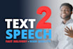 convert text to realistic speech fast