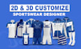 design custom jersey or teamwear design sublimation