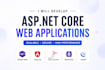 build asp net mvc, asp net core web application