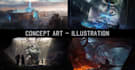 create stunning  environment concept art with