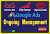 ongoing management google ads PPC campaign and analytics support