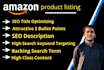 optimize your listing on amazon and your own content writer