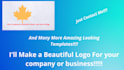 make a professional looking logo contact me I will make it