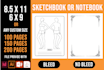 do sketchbook notebook design for kdp