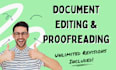 professionally edit and proofread your document