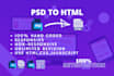 convert PSD to HTML with responsive