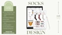 design creative collection and tech pack of socks for your brand