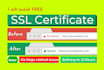 install and fix the free SSL certificate within 1 hour