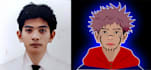 background removal, vectoring image and combining in anime