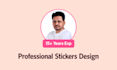 do sticker design and graphic design clothing