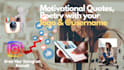 create inspirational, motivational quotes for instagram post