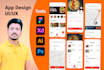 create mobile app UI UX design in figma