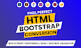 convert figma, xd, PSD to responsive HTML CSS, bootstrap fast pixel perfect