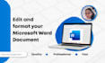 edit, format and enhance your microsoft word document