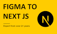 convert figma to react or next js website and landing page