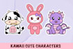 create cute cartoon character, logo design