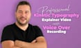 create a custom kinetic typography video with voice over