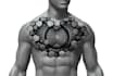 create 3d tattoo design in geometric style