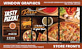design creative shopfront or storefront window graphics