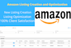create and listing optimization on amazon seller central account