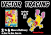 vector tracing or redraw any image