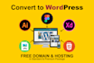 convert figma to wordpress website design