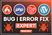 fix PHP, laravel, wordpress, woocommerce bugs, errors, and issues of websites