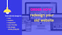 redesign your current website in html css