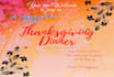 design a beautiful thanksgiving, birthday invitation