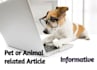 write a fantastic article on pets and veterinary topics