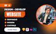design or develop webflow , wix website, figma to webflow