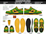 create a shoe sneakers design with techpack for production