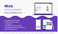 create impressive website with react, nodejs, nextjs, django