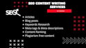 be an SEO article writer for your website