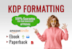 do kdp book formatting ebook formatting and layout design