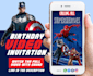 personalize this avengers birthday video invitation for you