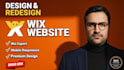 design and redesign a professional wix website for your business