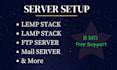 setup nginx server, apache server, lamp, lemp, ftp server
