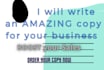be your business copywriter
