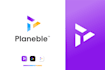 do personal flexible custom startup technology security modern tech website logo