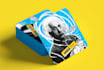 design graphic coaster with 3d mockups