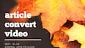 make your article into a video