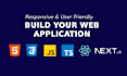 create web app using next js, react js, and typescript