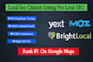 do top local seo citations from yext, moz and brightlocal