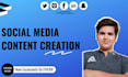 do social media content creation and management