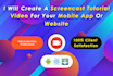 create screencast explainer videos for mobile app or website