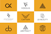 do personal monogram initial name letter text logo design