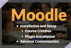 install and setup moodle campus to run your online courses