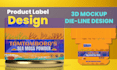 premium product label design for your product