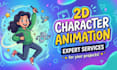 animate 2d character for projects and youtube